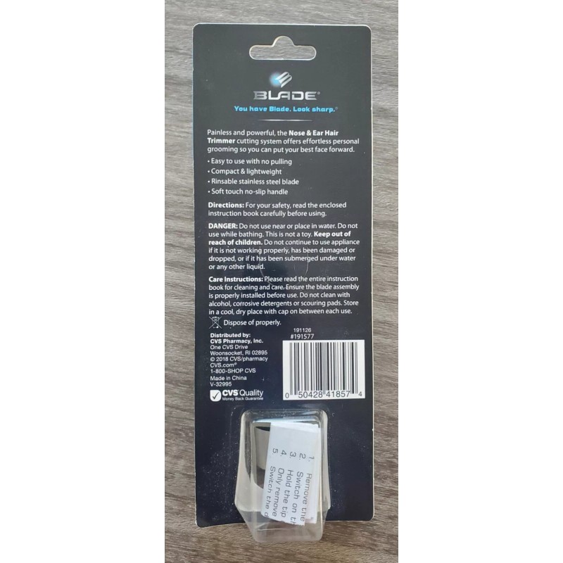 Blade NEW Blade Nose & Ear Hair Trimmer Stainless Steel