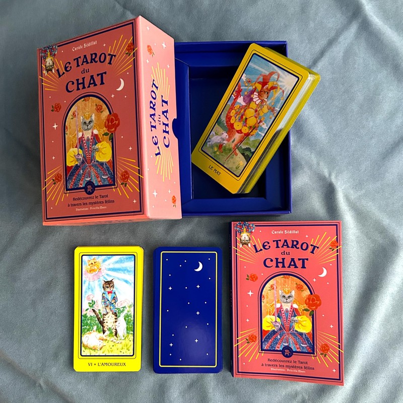 Tarot Cards, Divination Telling, 78 Pieces, Cat Tarot LE TAROT