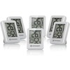 Bresser Temeo Thermometer Hygrometer, Hygro Indicator Set of 6 for