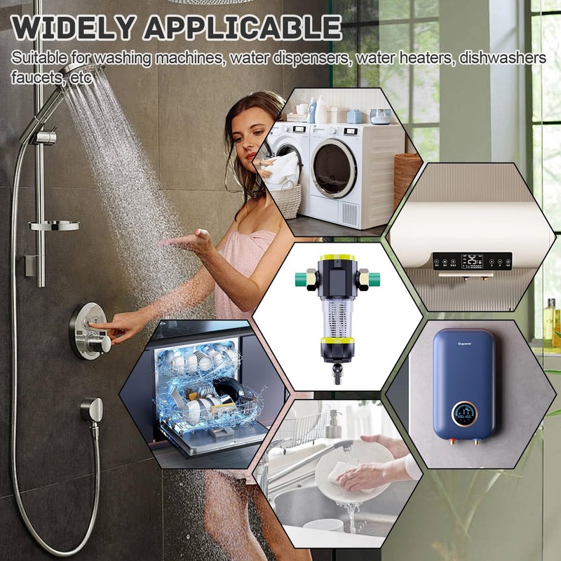 360 Degree Automatic Backwash Filter, Water Filter, Reusable, Tap Water