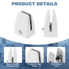PATIKIL 1.7x1.1x2.4" Desk Divider Support Clamp, 8 Pcs Aluminum Desk