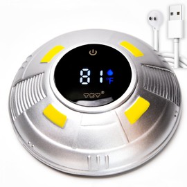 TKY Baby Bath Thermometer with Floating Toys - Digital Water & Room Temperature Monitor, Rechargeable Thermometer with Alerts for Newborn Bath Essentials, Infant Safety(TKYCD009)