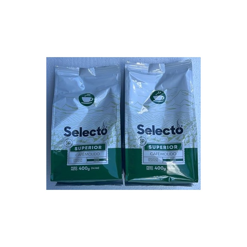 Cafe Selecto Superior Ground Coffee, Medium Roast, 14.1 oz, Pack