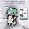 Binecer Corner Shower Caddy Standing, 3 Tier Shower Organizer Stand