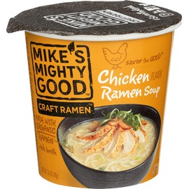 MIKE'S MIGHTY GOOD, SOUP, OG3, RAMEN, CHICKEN, CUP - Pack of 6