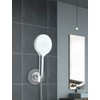 Wenko 22133100 Static-Loc Plastic Shower porte-pomme 9,5 x 5 x