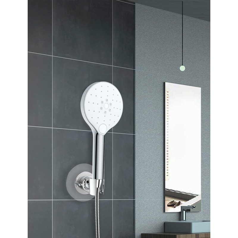Wenko 22133100 Static-Loc Plastic Shower porte-pomme 9,5 x 5 x