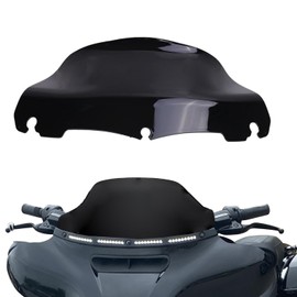 9 inch Black Wave Windshield Windscreen for Harley Electra Touring street FLHT FLHTC FLHX Tri Glide Electra Glide Street Ultra Limited 2014-2021