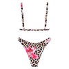 ZAFUL Women's 2 Piece Floral Print Swimsuit Triangle String High