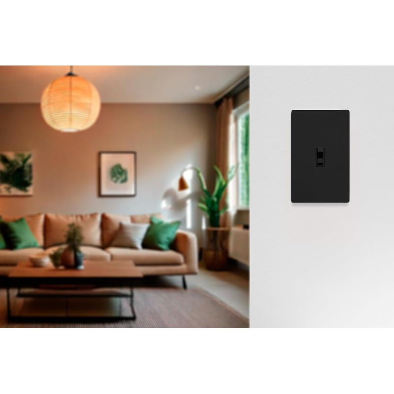 GE Grounding Toggle Switch, Single Pole, Heavy Duty, Black