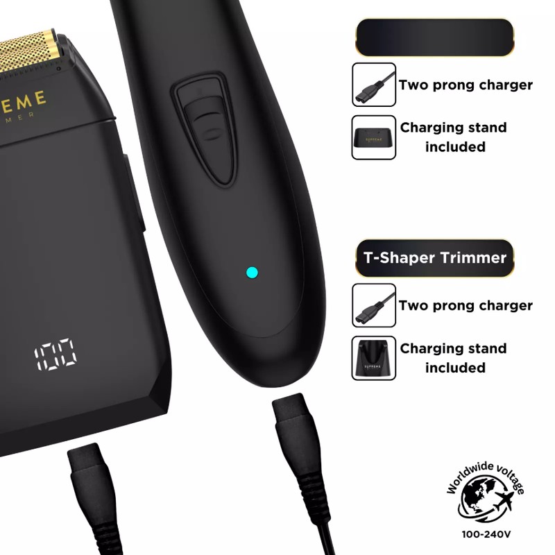 Supreme Trimmer T-Shaper Trimmer & Crunch Foil Shaver Set |
