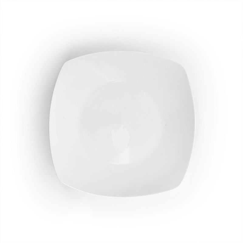 Elama Service for Four 16 Piece Porcelain Dinnerware Set, White-Square