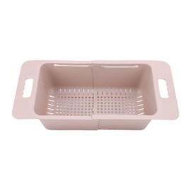 Chest Freezer Basket Deep Adjustable Storage Organizer Bin Divider Expandable with Handle for Kitchen Pink