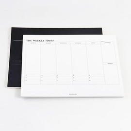 60 Sheets Tear Off Undated Weekly Planner B5 Memo Pad Monthly & Weekly To Do List Notepad B5 Tear Away Design (B5 monthly pad)