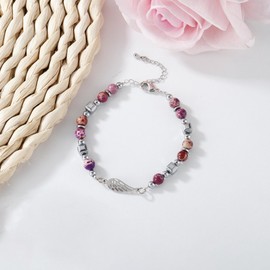 Angel Wings Bracelet loss of mom Memorial Bracelet Gifts Condolences Memorial Gifts Loss of Mother Wings Bracelet Memorial Jewelry (Angel bracelet)