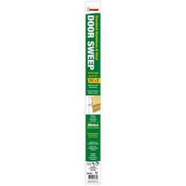 Frost King A58/36H Premium Aluminum And Vinyl Door Sweep 1-5/8-Inch by 36-Inches, Gold