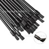 International Portable Mini Disposable Flat Head Nylon Lip Brush Free Size/White 15ea