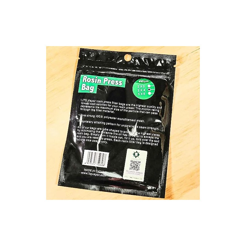 Generic LTQ Vapor,Rosin Press Bag 2x4,5Pcs Per Pack
