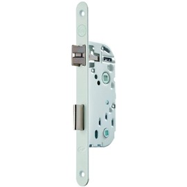 Yale Y73 - Push in Lock Reversible White Certified NF Level 2 | Headrest Round Axle 40mm - Bathroom Door, Toilet and W/C