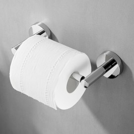 WEIKO Chrome Toilet Paper Holder Towel Ring,Bathroom Hardware Set,Hand Towel Holder Wall Mount Tissue Roll Holder with Double Post Bath Accessories SUS304 Stainless Steel 2pc