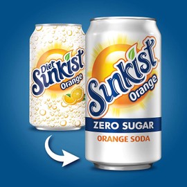 Sunkist Diet Orange Soda , 12-Ounce (24 Cans)