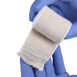 Henry Schein Self Closure Elastic Bandage with Velcro, 2" x 4.5 Yards, Tan, Non-Sterile, Box of 10