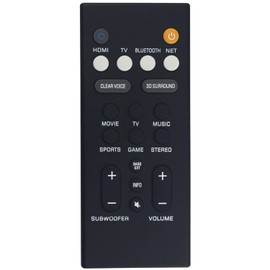 VCQ9140 Remote Control Replacement for Yamaha Soundbar YAS-109 YAS-209 ATS-1090 ATS-2090 YAS109 YAS209 ATS1090 ATS2090