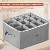BOHEMIABY Wine Glass Storage Box Holds 12 - Stackable Hard