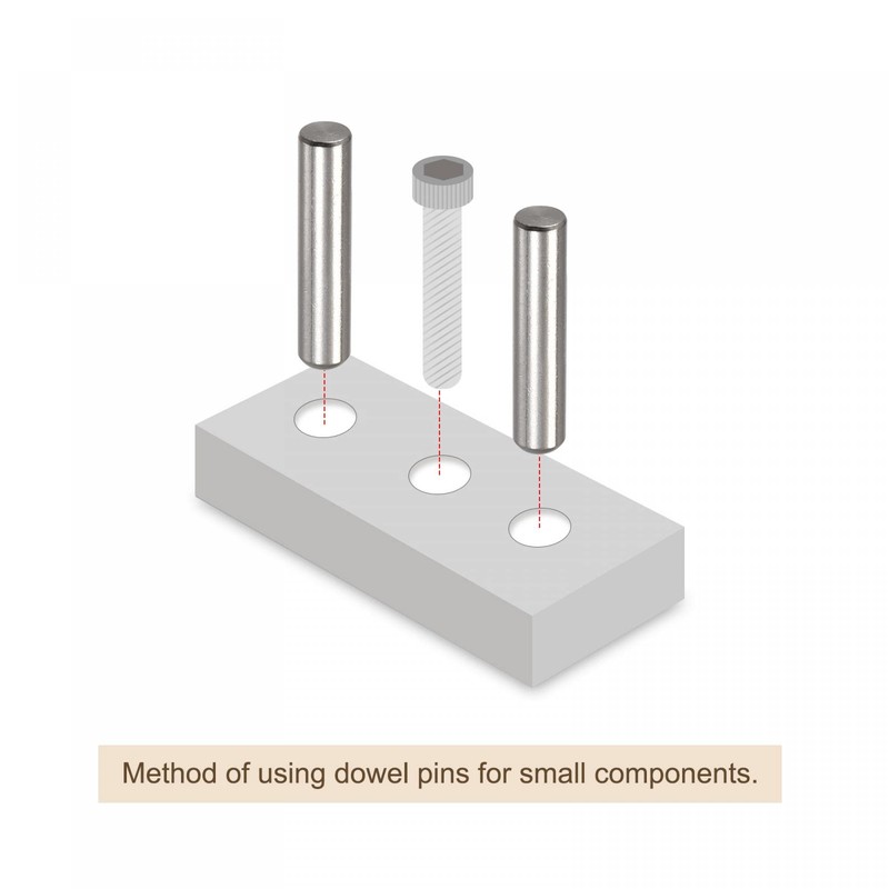 sourcing map 3.5 x 20 mm Dowel Pins 304 Stainless