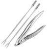 Wifehelper Stainless Steel Crab Tongs Set, 15 x 7.5 cm,