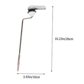 Operitacx 1 PC Wassertankschaltergriff Toilettentankgriff Toilettenspülhebel Langlebiger Toilettengriff Toilettenspülgriff Spülhebelzubehör Einzeldruck Versilberung