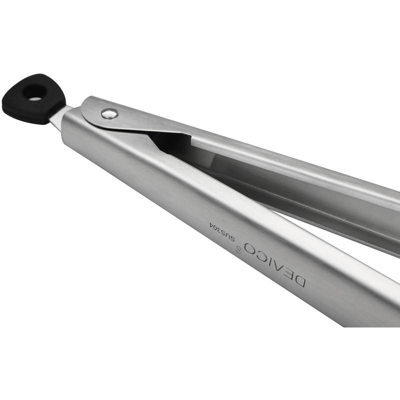 Devico Kitchen Tongs for Cooking, 2-Piece 12 inch 18/8 Stainless