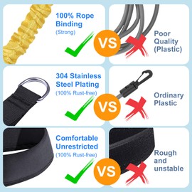 Swimming Training Belt - Swimming Aids for Adults, 8-25FT Adjustable Swimming Resistance Belt, Stationary Harness for Any Swimming Pool Without Counter Current System (Adults, Yellow)