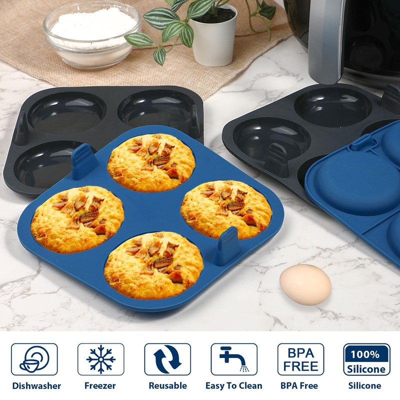 Webake Air Fryer Yorkshire Pudding Pan for Baking, Nonstick Silicone