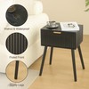 AWASEN Black Nightstand, Small End Tables Living Room, Accent Bedside