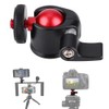 Aluminum Alloy Mini Ball Head, 360 Degree Rotation, 1/4 inch