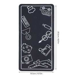 Flex Flap Cell Phone Holder, Versatile Phone Stand Portable Phone Display Stand Multi Functional Airplane Phone Holder for Travel (Black)