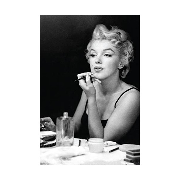 Marilyn Monroe Mirror Lipstick Make UP Poster New 24X36