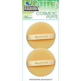 Brittny Cosmetic Cotton Puff Round 2-piece (Pack of 1)