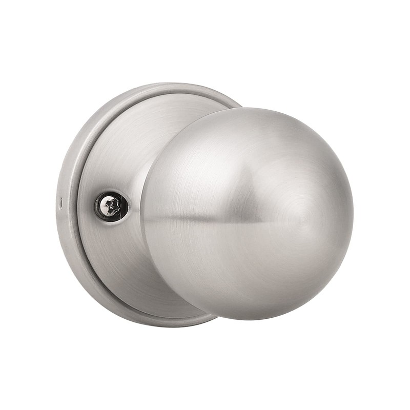 Probrico(10 Pack Round Satin Nickel Single Dummy Door Knobs, Individual