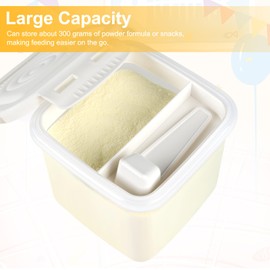 Accmor Formula Dispenser On The Go, Formula Container to Go, Portable Milk Powder Kids Snack Container with Scoop for Infant Toddler Travel Outdoor Picnic