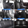 Unbranded PU leather Protector Front Rear Car 5 Seat Covers