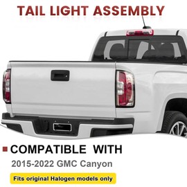 Right Tail lights Assembly Compatible with 2015-2022 GMC Canyon OE Style Rear Light Taillights Replacement for 84328813 GM2801273