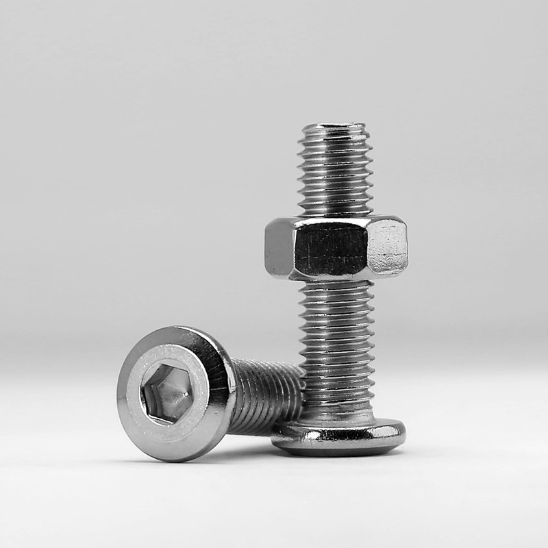 (30 pcs) M6 x 20mm Flat Round Hexagon Socket Head