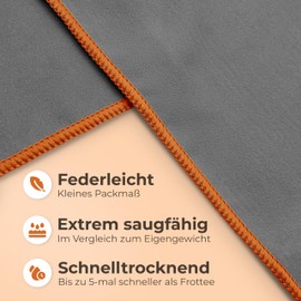 NirvanaShape Microfibre Towel, Microfibre Towels as Bath Towel, Travel Towel, Beach Towel, Sports Towel for Fitness, Beach, L 140 x 70 cm