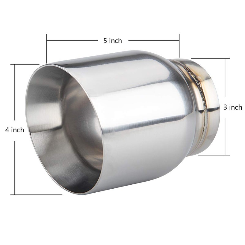 LCGP 3" Inlet Universal Exhaust Tip, 4" Outlet - 5"