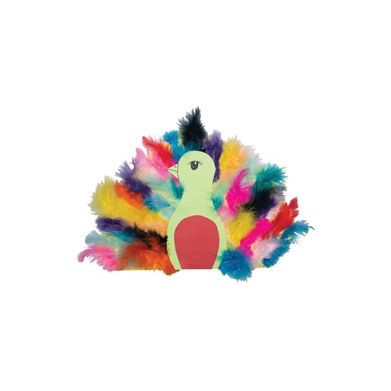 Creativity Street Marabou Feathers, Assorted Colors, 1/2 Ounce Bag, Pack