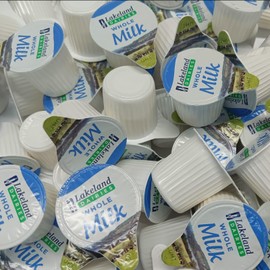 35x Whole UHT Milk 12ml Individually Wrapped Mini Portions Pots Jiggers Lakeland