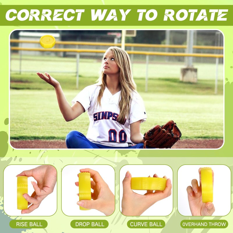Hollowfly Softball Spinner Fastpitch Softball Spinner 12 Inches Softball Training