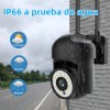 2pcs Cámara De Seguridad Exterior Wifi Foco Hd Visión Alarma